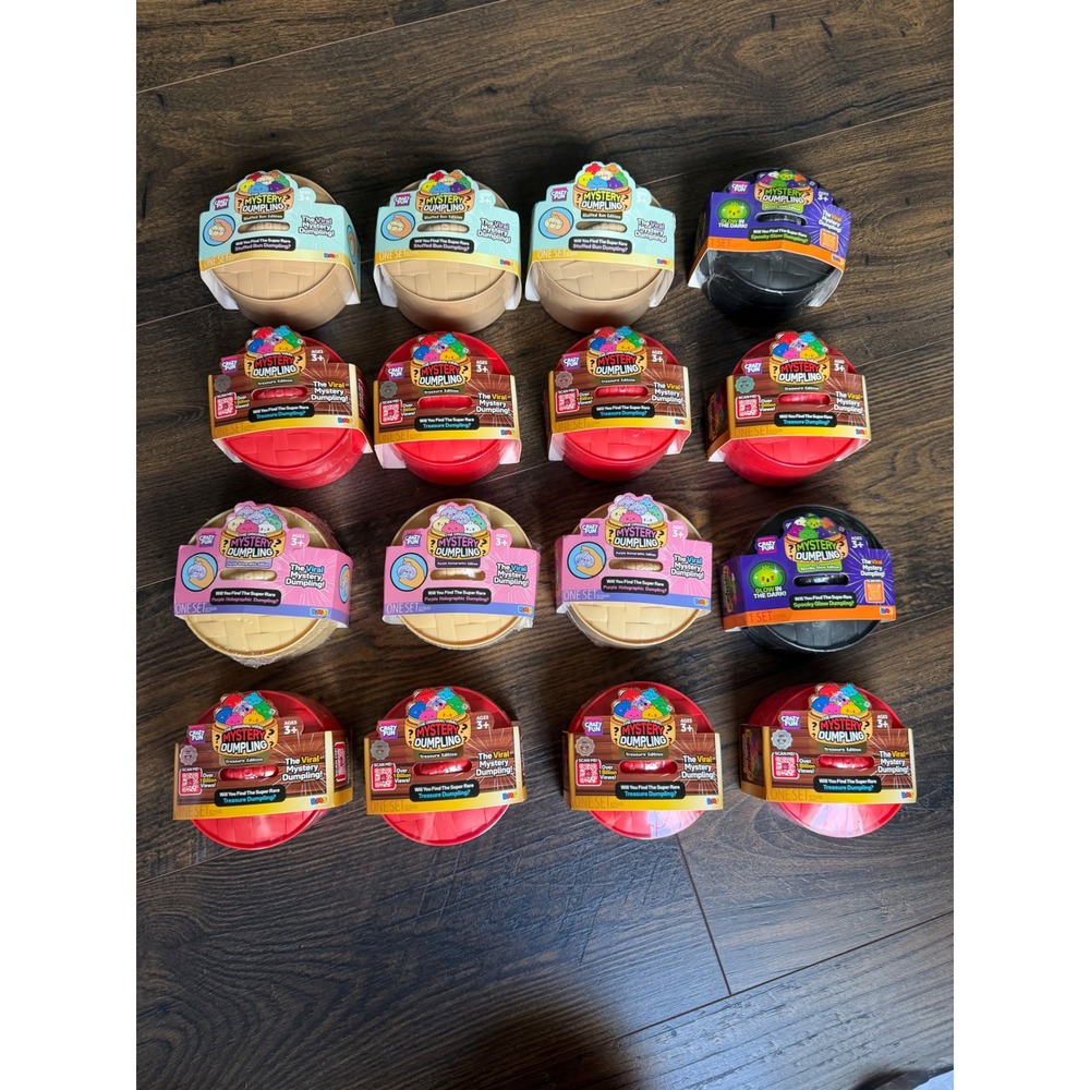 RMS Crazy Fun Mystery Dumpling Surprise Treasure Stuffed Bun Spooky Glow Lot/16